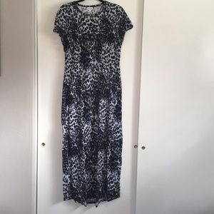 Snow leopard Maria maxi dress